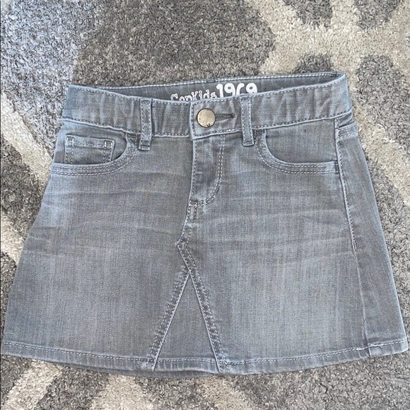GAP Girls Grey Denim Mini Skirt - Picture 1 of 5